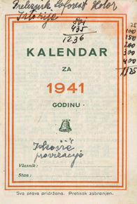Kalendar 1941